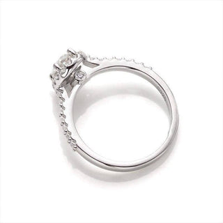 Classic 1.00 ct Oval Halo Diamond Engagement Ring Evani Naomi Jewelry