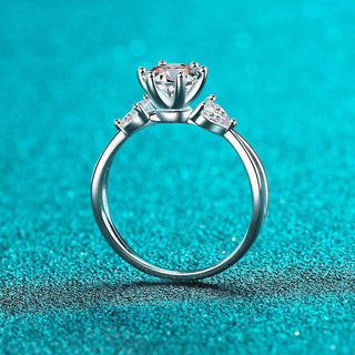 Classic 1ct 6.5mm Moissanite Diamond Wedding Ring Evani Naomi Jewelry