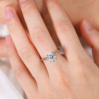 Classic 2.0 ct Oval-cut Diamond Solitaire Wedding Ring Set Evani Naomi Jewelry