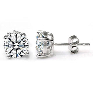 Classic 2.00 ct Round Cut Diamond Stud Earrings Evani Naomi Jewelry