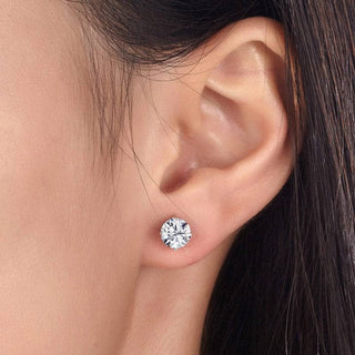 Classic 2.00 ct Round Cut Diamond Stud Earrings Evani Naomi Jewelry