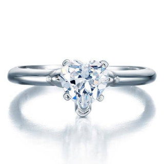 Classic Heart-cut 1.50 ct Diamond Engagement Ring Evani Naomi Jewelry