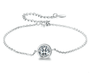 Classic Round Diamond Adjustable Bracelet Evani Naomi Jewelry