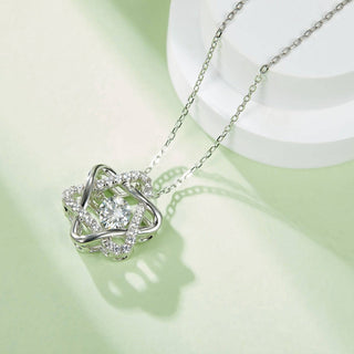 Dancing 0.5 ct Moissanite Diamond Six-pointed Star Necklace Evani Naomi Jewelry