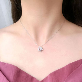 Dancing 0.5 ct Moissanite Diamond Six-pointed Star Necklace Evani Naomi Jewelry