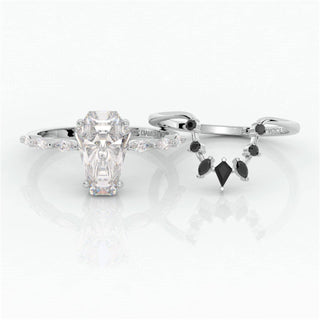 Devoted To You Gothic Rings in 14k Limited Coffin Cut Moissanite Diamond Evani Naomi Jewelry