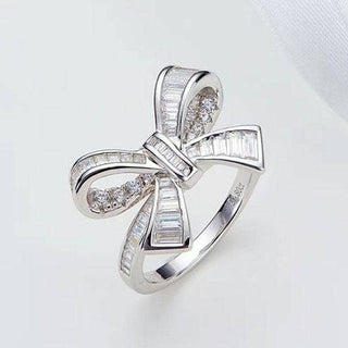 Elegant Bow-knot Design Engagement Ring Evani Naomi Jewelry