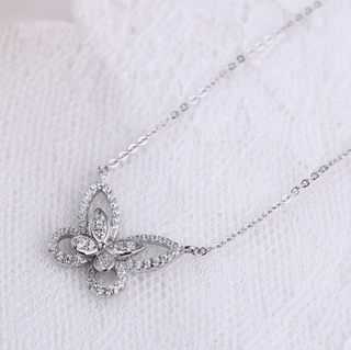 Elegant Double-Butterfly Necklace Evani Naomi Jewelry