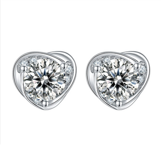 Elegant Heart-Shaped Moissanite Jewelry Set Evani Naomi Jewelry