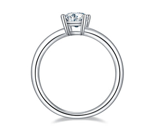 Emerald-cut 1.00 ct Diamond Solitaire Engagement Ring Evani Naomi Jewelry