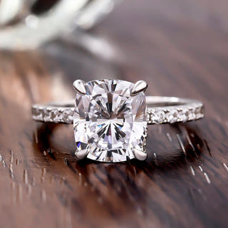 3.0 ct Cushion Cut Diamond Engagement Ring