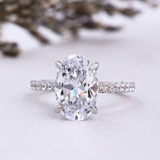 3.50 ct Classic Oval-cut Diamond Engagement Ring