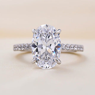 3.50 ct Classic Oval-cut Diamond Engagement Ring