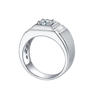 1.00 ct Round Cut Diamond Men's Wedding Ring