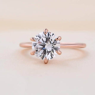 2.0 Ct Round Cut Solitaire Engagement Ring