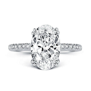 3.5 Ct Oval Cut Diamond Engagement Ring