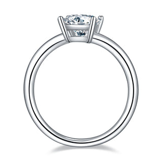 1.0 ct Princess-cut Diamond Solitaire Engagement Ring