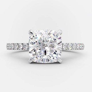 3.0 ct Cushion Cut Diamond Engagement Ring