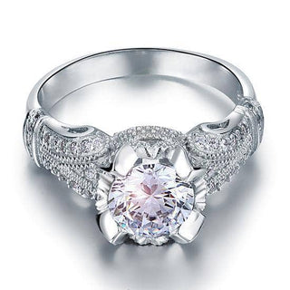 Vintage Style 2.0 Ct Round Cut Engagement Ring
