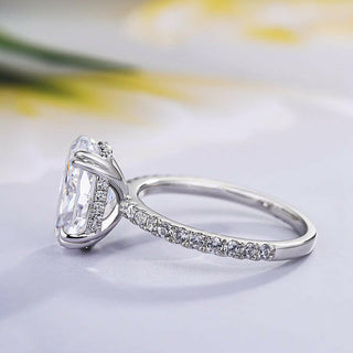 3.5 Ct Oval Cut Diamond Engagement Ring