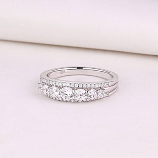 Flash Sale- 1.2 Ct Clear Round Created Diamond Stone Ring Evani Naomi Jewelry