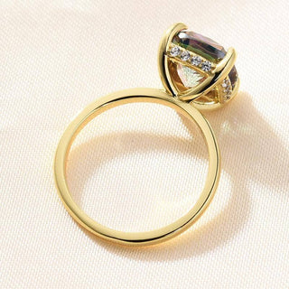 Flash Sale- 3.5ct Cushion Cut Alexandrite Engagement Ring Evani Naomi Jewelry