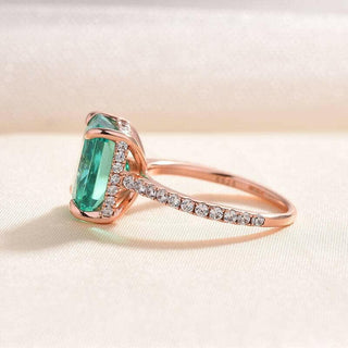 Flash Sale- 5.0 ct Radiant Cut Paraiba Tourmaline Engagement Ring Evani Naomi Jewelry