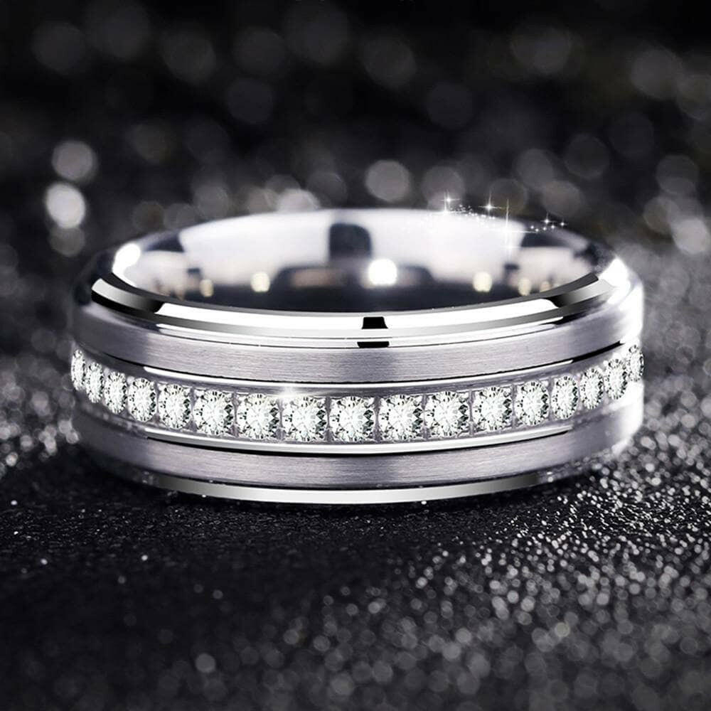 Mens 8mm deals tungsten wedding bands