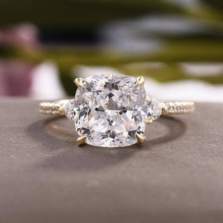 Flash Sale- Cushion Cut 3.5 ct Engagement Ring Evani Naomi Jewelry
