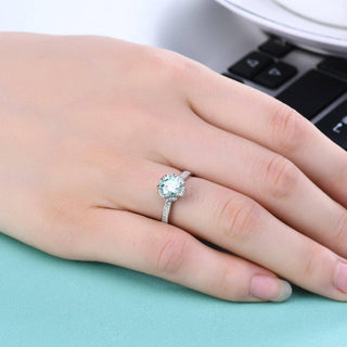 Floral-Style 1.00 ct Round Diamond Engagement Ring Evani Naomi Jewelry