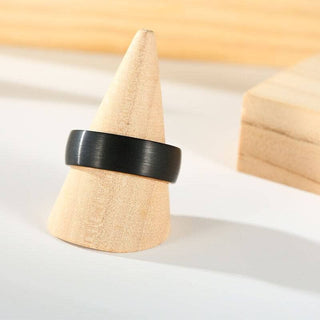 Forest Engraved 8mm Tungsten Carbide with Inner Wood Shank Evani Naomi Jewelry