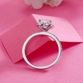 Heart-cut 1.0 ct Diamond Halo Ring Set Evani Naomi Jewelry