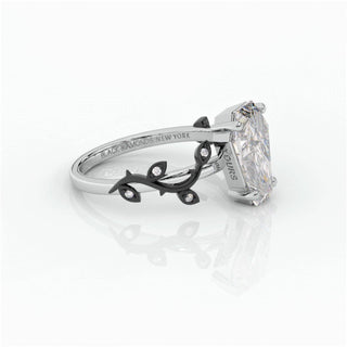 Hell and Back Gothic Engagement Rings in 14k Gold Limited Coffin Cut Moissanite Evani Naomi Jewelry