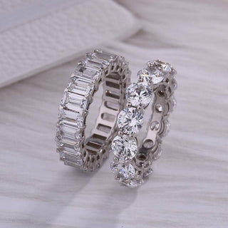 Luxurious Sona Simulated Diamond Wedding Band Set Evani Naomi Jewelry