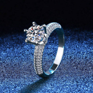Luxury 1-3ct Moissanite Diamond Wedding Ring Evani Naomi Jewelry