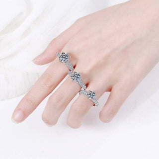 Luxury 1-3ct Moissanite Diamond Wedding Ring Evani Naomi Jewelry