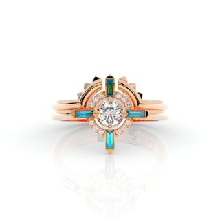 Outlaw's Ring Set- Video Game Inspired Rings in 14k Yellow Gold Evani Naomi Jewelry