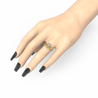 Priest's Ring Set- Video Game Inspired Rings in 14k Yellow Gold Evani Naomi Jewelry