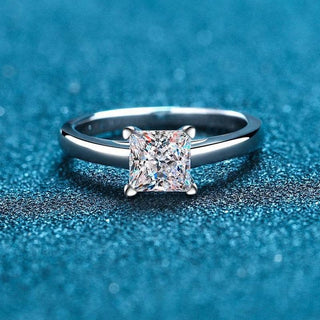 Princess Cut 2ct Moissanite Diamond Engagement Ring Evani Naomi Jewelry