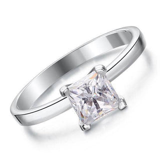 Princess-cut 1.00 ct Diamond Engagement Ring Evani Naomi Jewelry