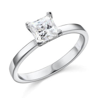 Princess-cut 1.00 ct Diamond Engagement Ring Evani Naomi Jewelry