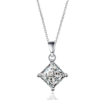 Simple 2.0 ct Princess-cut Diamond Necklace Evani Naomi Jewelry