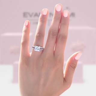 Split Shank 2.00 ct Princess-cut Diamond Engagement Ring Evani Naomi Jewelry