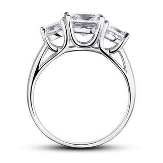 Three Stone 1.50 ct Princess-cut Diamond Ring Evani Naomi Jewelry