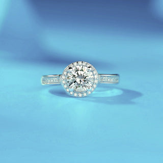 Twinkle 1.00 ct Diamond Halo Adjustable Engagement Ring Evani Naomi Jewelry