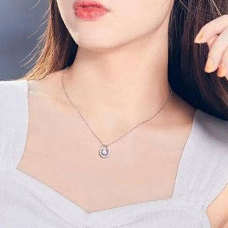 Twinkle Round 1.0 ct Moissanite Diamond Necklace Evani Naomi Jewelry