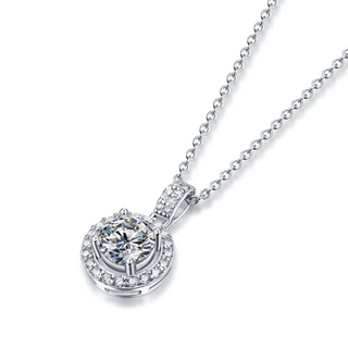 Twinkle Round-cut 1.0 ct Moissanite Necklace Evani Naomi Jewelry