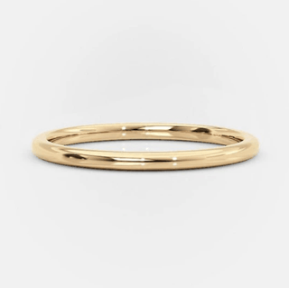 Yellow Gold Simple Ring Band In Sterling Silver Evani Naomi Jewelry