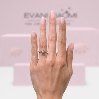1.90 ct Round Brilliant Cut Diamond 14k Yellow Gold Engagement Ring-Evani Naomi Jewelry