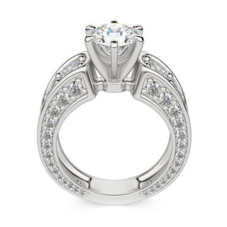 3 ct Round Diamond 6 Prong Engagement Ring - Evani Naomi Jewelry